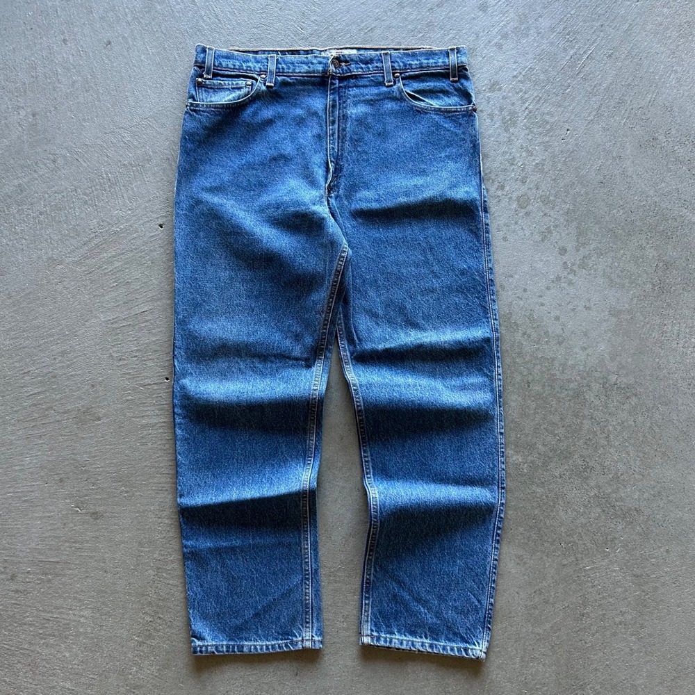 Vintage 90s Levis 540 Jeans Size 38x30 Blue Medium Wash Denim Relaxed Fit USA